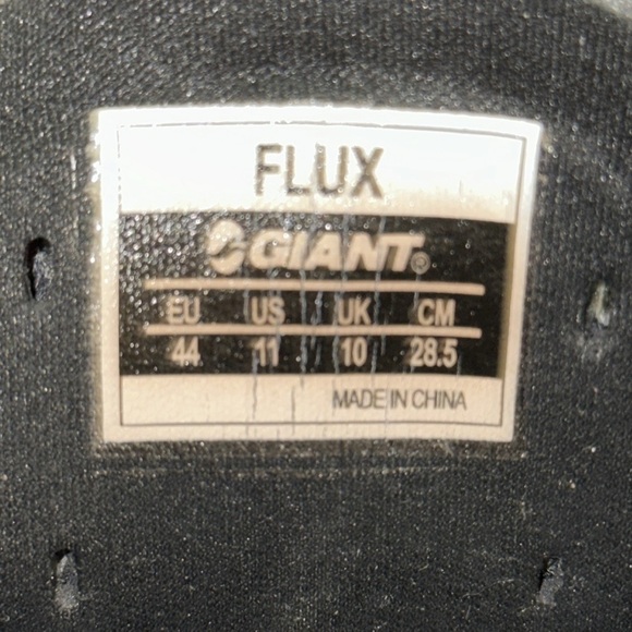Giant Flux Black Bicycling Shoes Mountain or Road Biking Preowned Mens Size 11 - Picture 11 of 12